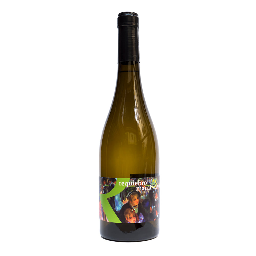 Botella de vino blanco Macabeo Requiebro de Bodega Amadís de Gaula